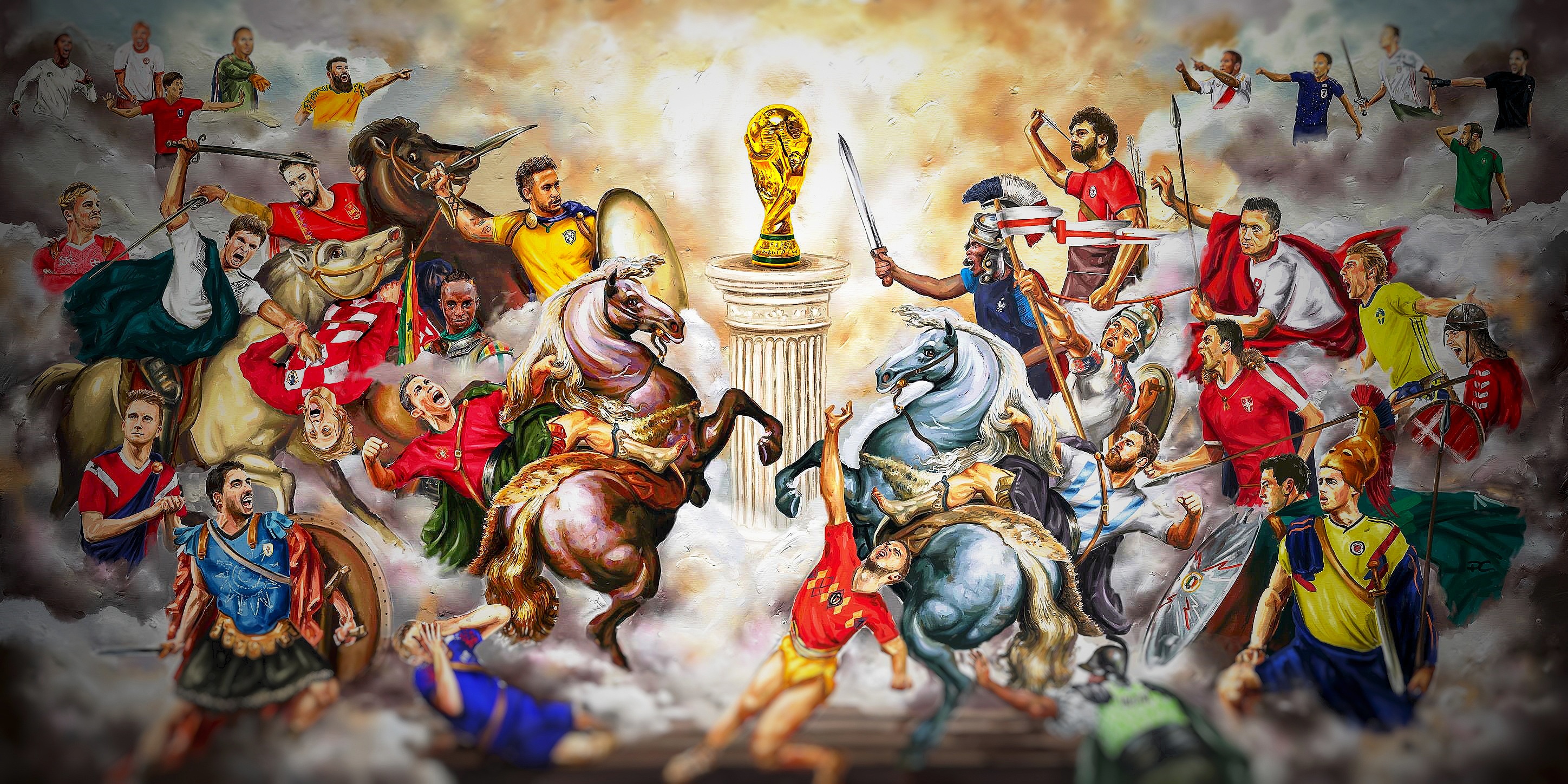 Mountains and houses